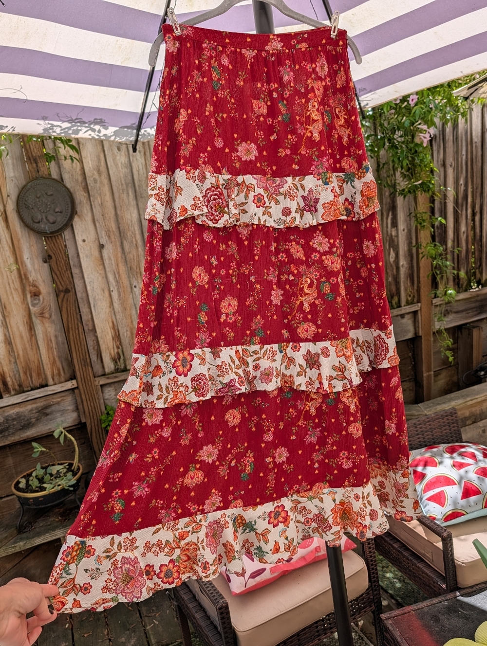 Farm Rio Anthropologie Portia Maxi Skirt